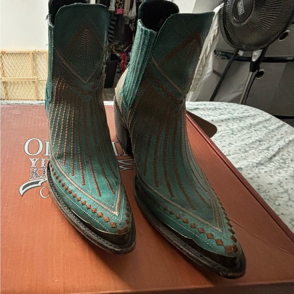 Old Gringo Yippee Ki Yay Turquoise Boots - Picture 5 of 6